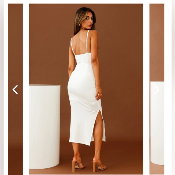 FRIEDA COWL NECK MIDI DRESS - Picture 2 of 5